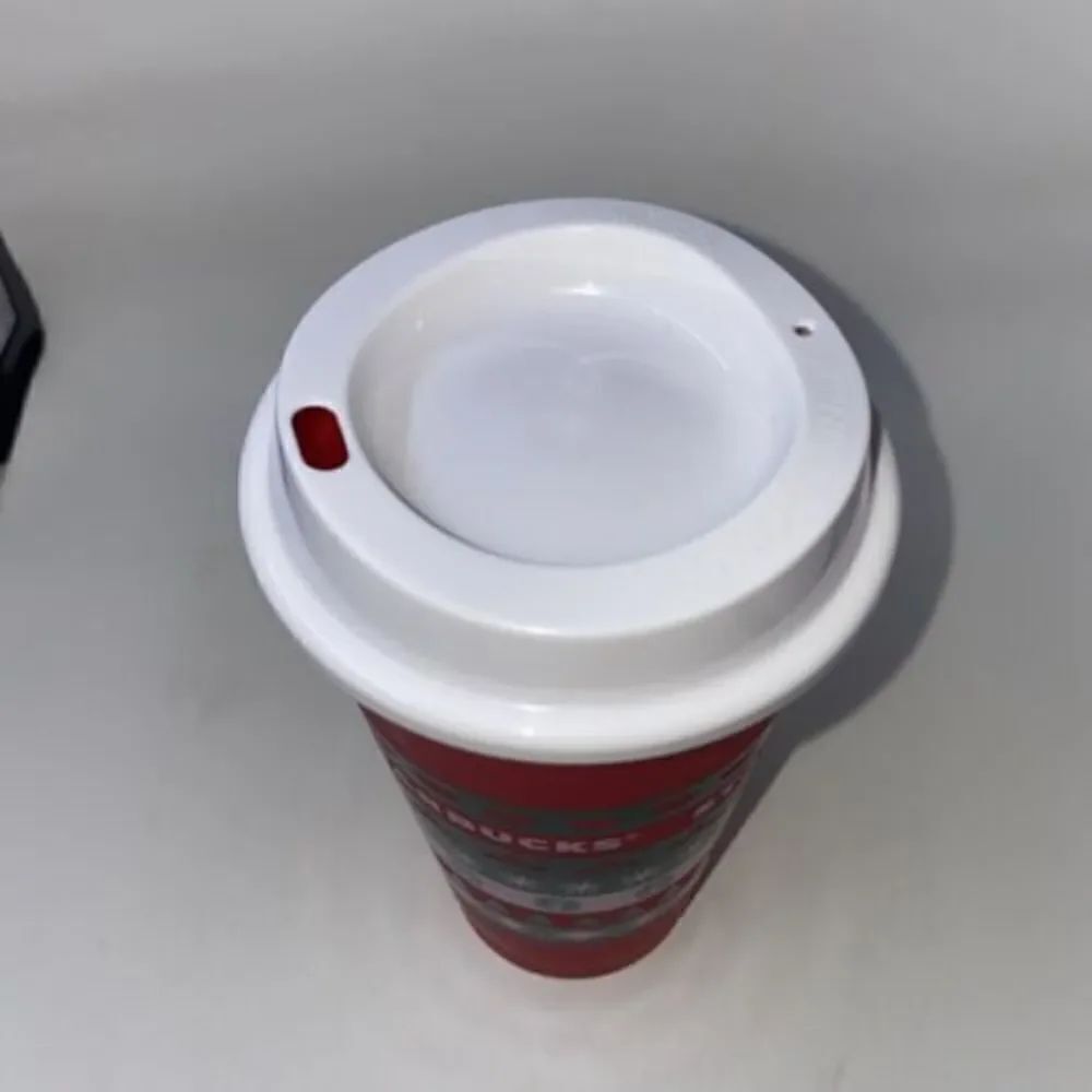 Starbucks 2014 Reusable Red Christmas 16 oz Coffee Cup Holiday Travel Mug w/ Lid - Picture 2 of 5